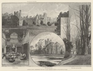Canford Manor, Dorsetshire, la résidence de Lord Wimborne, visitée par le Prince de Galles